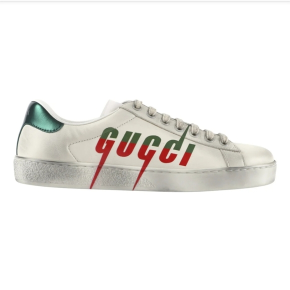 Authentic Gucci Ice Blade distressed white snikers - Picture 3 of 14